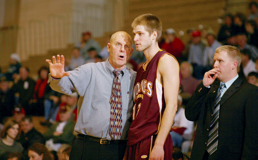 coach don meyer with player